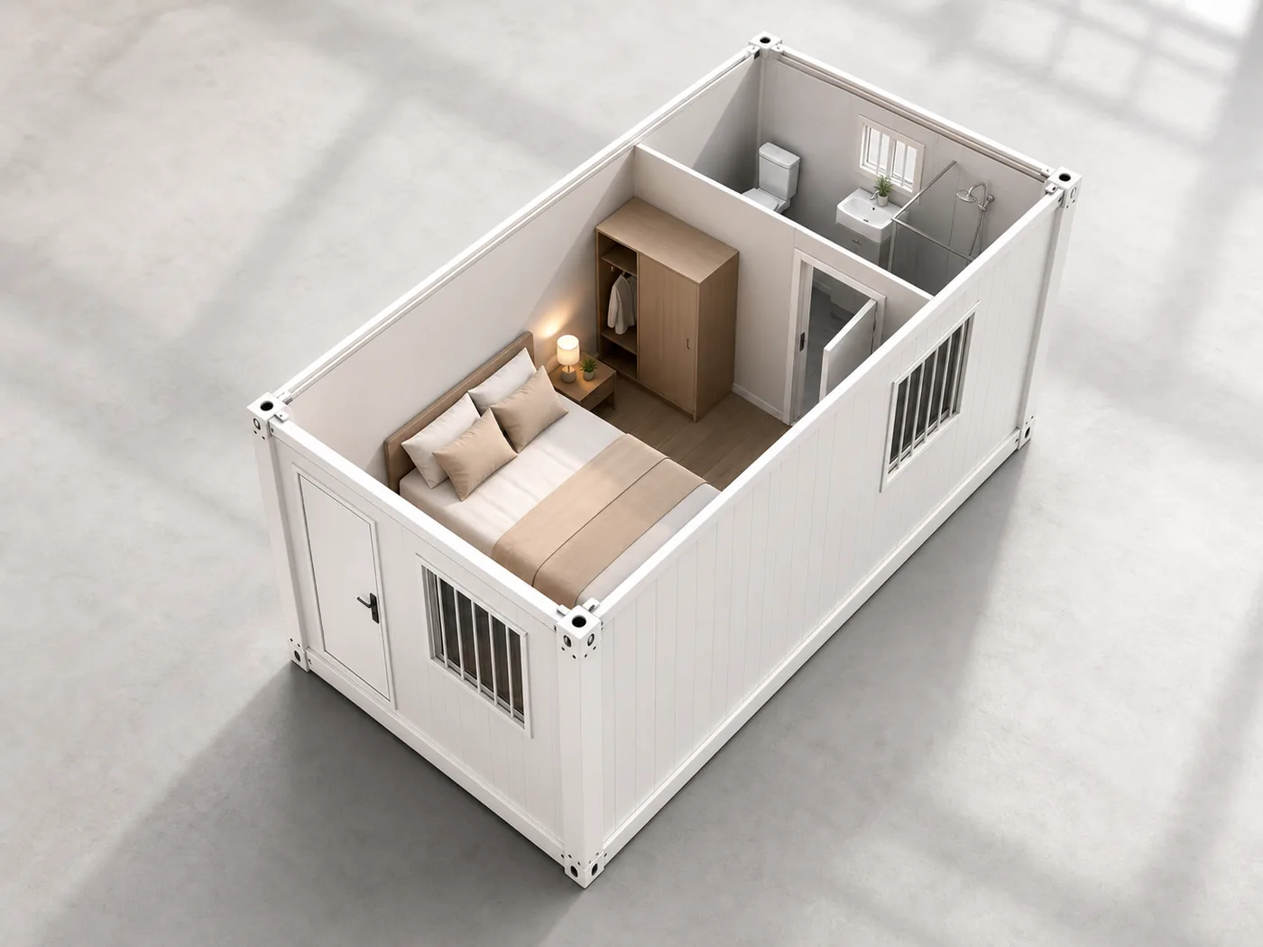 Room with Bathroom prefab modular tiny house