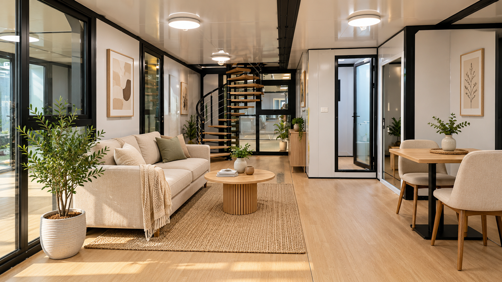 Open-plan living area